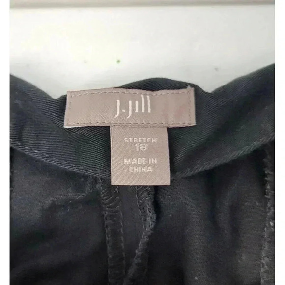 J. Jill Black Pants Side Zipper, Plus Size 18, Inseam 26.5” - Picture 6 of 8